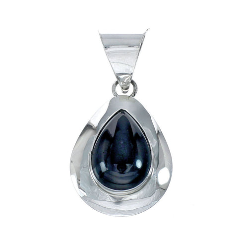 Navajo Onyx Tear Drop Pendant JX129878